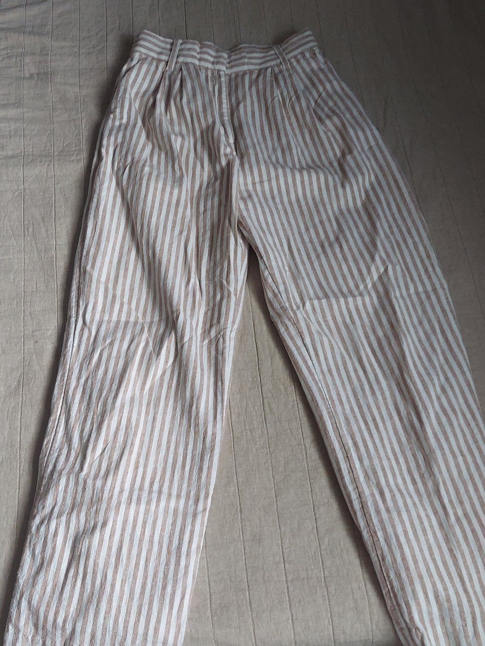 Abercrombie Tailored Linen Blend Wide Leg Pants